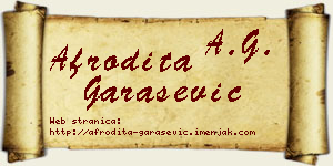 Afrodita Garašević vizit kartica